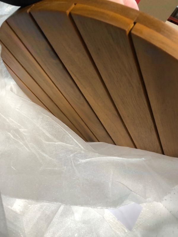 Photo 1 of ***READ NOTES BELOW***Christopher Knight Home Parker Outdoor 16" Acacia Wood Side Table, Teak Finish