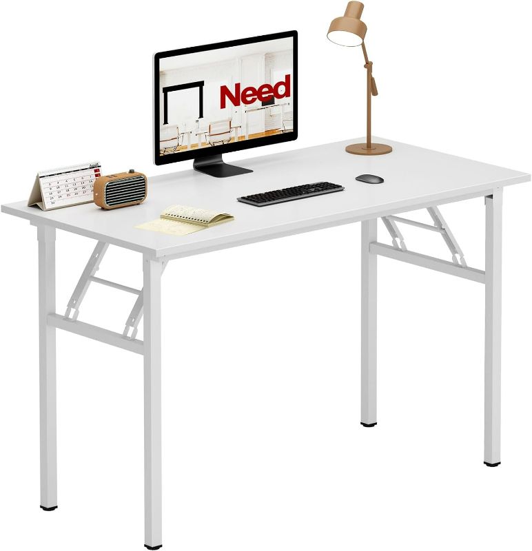 Photo 1 of (READ NOTES) Need Folding Desk for Home Office 39-3/8" Length Modern White Color AC5DW(100 * 60)