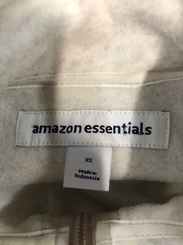Photo 1 of Amazon Essentials Men's Full-Zip Fleece Jacket (Available in Big & Tall) Polyester Navy Oatmeal Heather Color Block X-Small