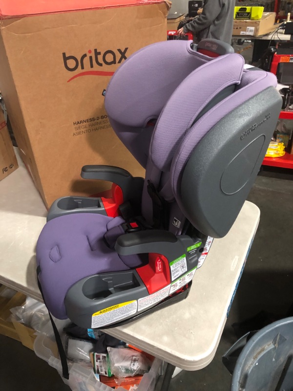 Photo 2 of Britax Grow with You ClickTight+ Harness-to-Booster, Purple Ombre SafeWash ClickTight Plus Purple Ombre