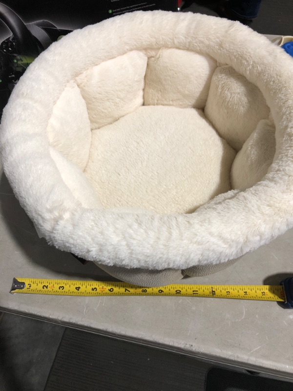 Photo 1 of * used * see images * 
Best Friends by Sheri Cuddle Cup Ilan Cozy Microfiber Cat and Dog Bed in Standard Wheat Bed - Standard Wheat