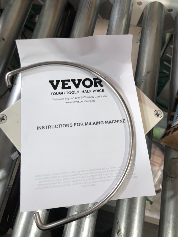 Photo 1 of VEVOR Goat Milking Machine, 3 L 304 Stainless Steel Bucket, Automatic Pulsation Vacuum