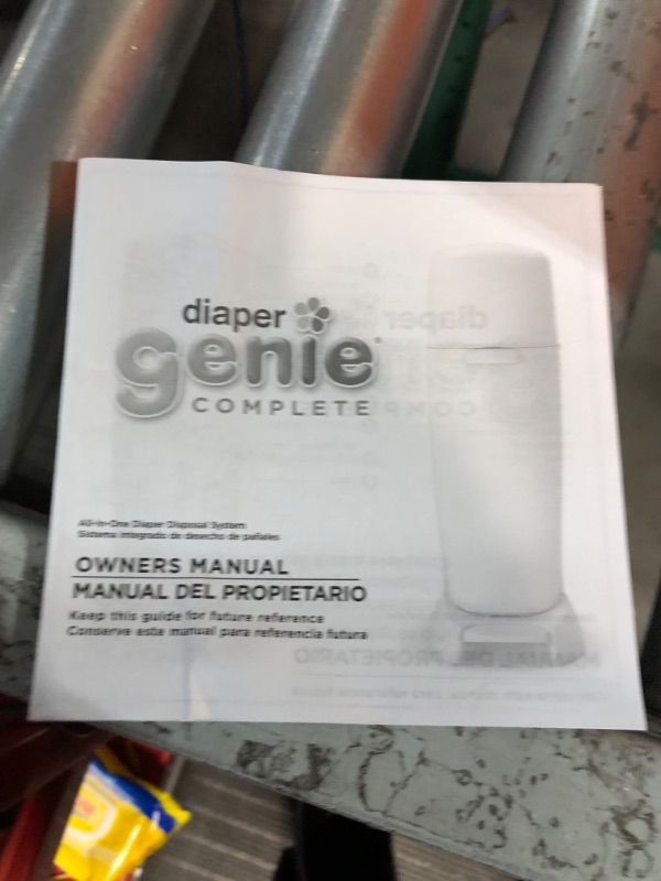 Photo 4 of ***NO ACCESSORIES INCLUDED***SEE NOTES***
Diaper Genie Complete Diaper Pail (White) with Antimicrobial Odor Control