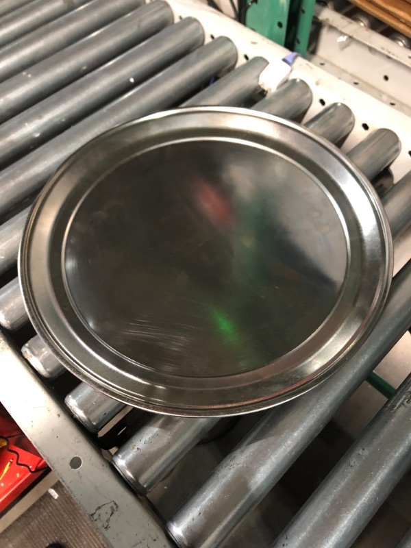 Photo 3 of American Metalcraft HATP24 Wide Rim Pan, Heavy Weight, 14 Gauge Thickness, Aluminum, 24" Dia.