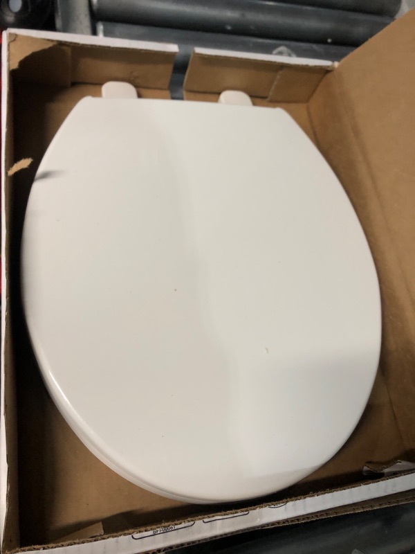 Photo 2 of (READ NOTES) Kohler K-20110-0 Brevia Elongated Toilet Seat with Grip-Tight Bumpers, Quiet-Close Seat, Quick-Attach Hardware, White Quiet-Close
