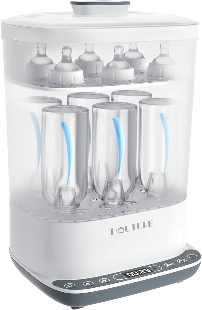 Photo 1 of Baby Bottle Sterilizer, 6-in-1 HAUTURE Bottle Sterilizer and Dryer, Electric Steam Bottle Sanitizer for Baby stuffs, Baby Bottles & Breast Pump Accessories