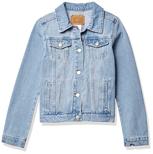 Photo 1 of Levi's Youth Girl's Denim Trucker Jacket + Dress Medium 7/8