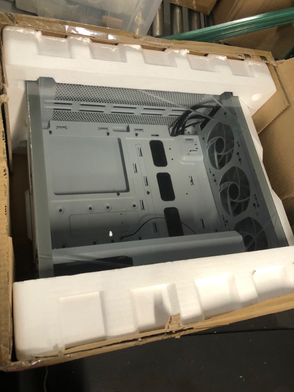 Photo 1 of Cooler Master MasterBox TD500 Mesh White Airflow ATX Mid-Tower with Polygonal Mesh Front Panel, Crystalline Tempered Glass, E-ATX up to 10.5", Three 120mm ARGB Lighting Fans