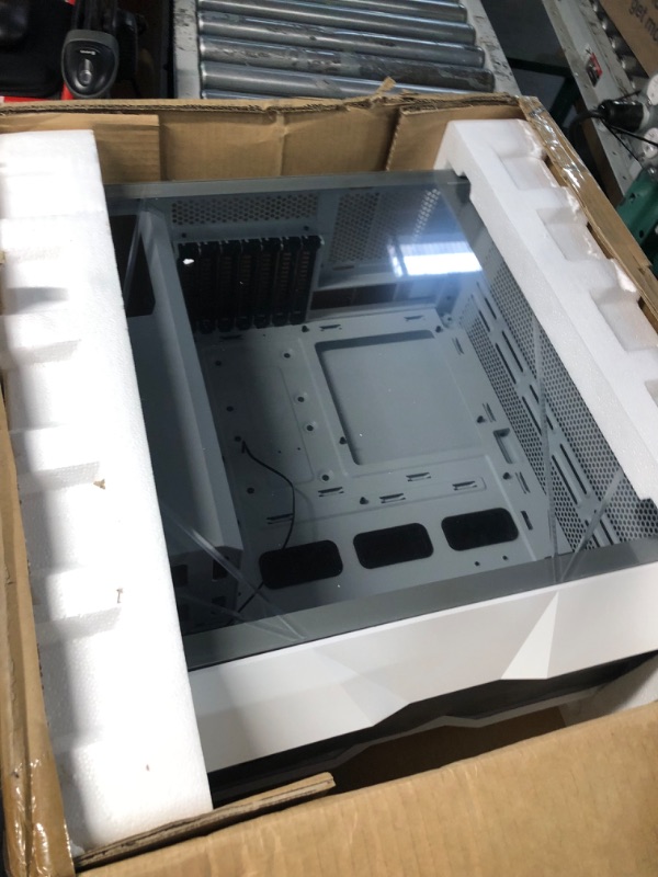 Photo 1 of Cooler Master MasterBox TD500 Mesh White Airflow ATX Mid-Tower with Polygonal Mesh Front Panel, Crystalline Tempered Glass, E-ATX up to 10.5", Three 120mm ARGB Lighting Fans