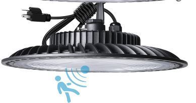 Photo 1 of * used * see all images * 
1PC Smart LED High Bay Light with Motion Sensor, 200W 5000K 28000LM(Eqv.800W MH/HPS)