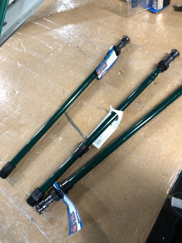 Photo 1 of 2PCS Orbit WaterMaster Underground 37330 Aluminum Adjustable Riser with Adjustable Nozzle, 16 to 30-Inch,Green