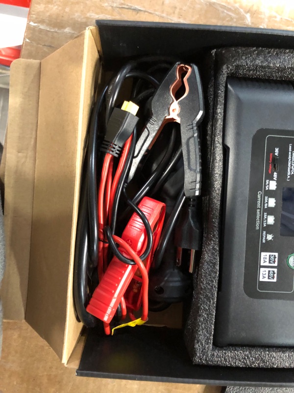 Photo 4 of HTRC 36 Volt Golf cart Charger 18-Amp Smart Charger, Car Battery Charger,Trickle Charger,36V,18-Amp and 48V,13-Amp,Lithium,LiFePO4,Lead-Acid AGM/Gel/SLA.Battery Charger, for EZGO TXT,Car, Boat.