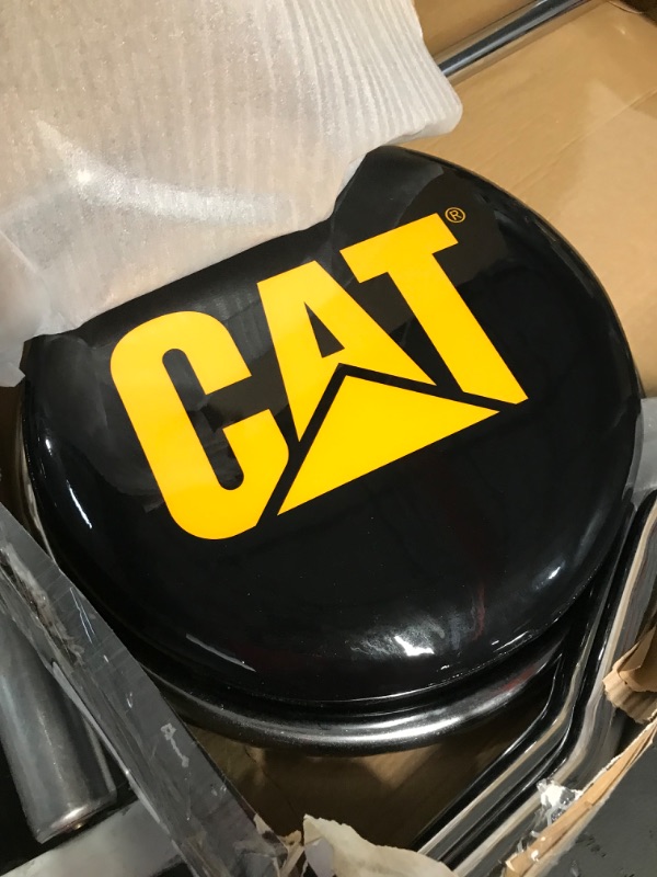 Photo 3 of Plasticolor 004776R01 Caterpillar CAT Logo Garage Stool , Black