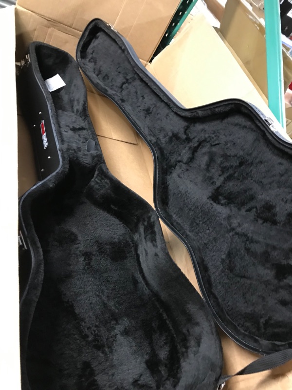 Photo 1 of Gator Cases Hard-Shell Wood Case for 6 or 12 String Acoustic Dreadnought Guitars (GWE-DREAD 12) & D'Addario EPS510 ProSteels Electric Guitar Strings, Regular Light, 10-46