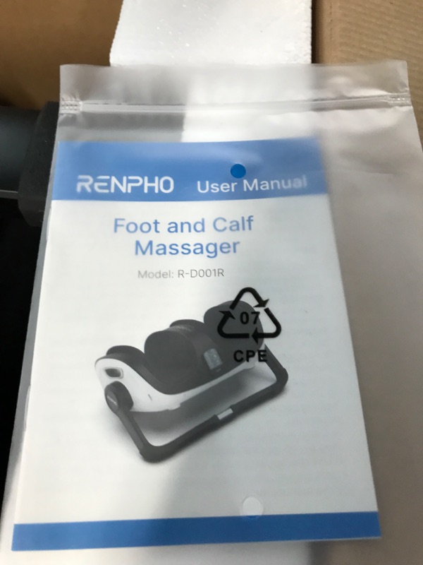 Photo 2 of *SEE NOTES* Foot Massager Machine with Heat, Gifts for Men and Women, RENPHO Shiatsu Foot and Calf Massager with Remote, Offer Deep Kneading Rolling Ankle, Leg Massage, Fits Up to US Men Feet Size 14