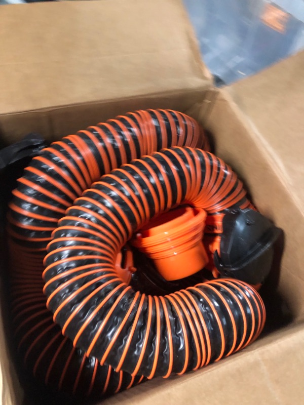 Photo 3 of Camco 21012 RhinoEXTREME 20ft RV Sewer Hose Kit | Includes Swivel Fitting and Translucent Elbow with 4-in-1 Dump Station Fitting | Storage Caps Included 20' Sewer Hose Kit Ships In Own Container