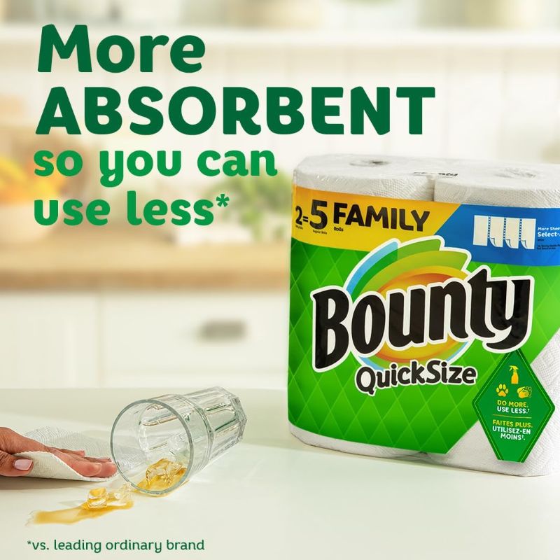 Photo 1 of Bounty Quick Size Paper Towels, White