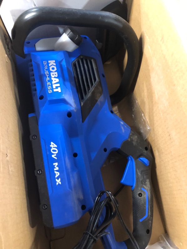 Photo 1 of *SEE NOTES* Kobalt Gen4 40-volt 14-in Brushless Battery 4 Ah Chainsaw (Battery and Charger Included)