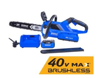 Photo 1 of *SEE NOTES* Kobalt Gen4 40-volt 14-in Brushless Battery 4 Ah Chainsaw (Battery and Charger Included)