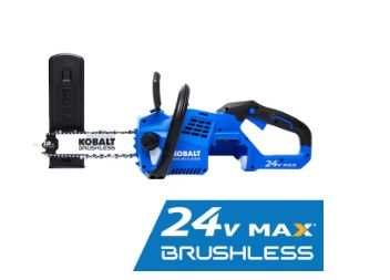 Photo 1 of * important * see clerk notes * 
Kobalt 24-volt 12-in Brushless Battery Chainsaw