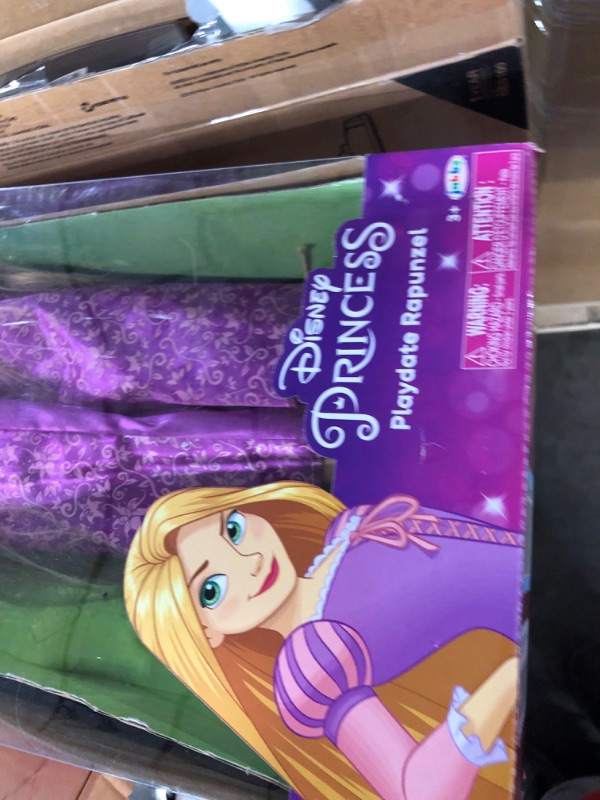 Photo 2 of Disney Princess Rapunzel 32" Playdate, My Size Articulated Doll, Comes with Brush to Comb Her Long Golden Locks, Movie Inspired Purple Dress, Removable Shoes & A Tiara