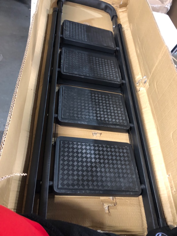 Photo 1 of * used * damaged * will not lock * sold for parts/repair *
Portable Step Ladder  Black,Folding Step Stool 
