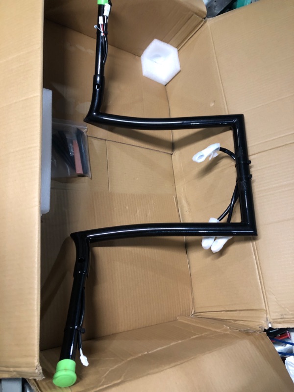 Photo 2 of TIGERSGATE Black Pre-wired 14" Rise Road Glide Meathook Monkey Bars 1 1/4" Ape Hanger Handlebars Designed for 2016-up Harley Road Glide Models