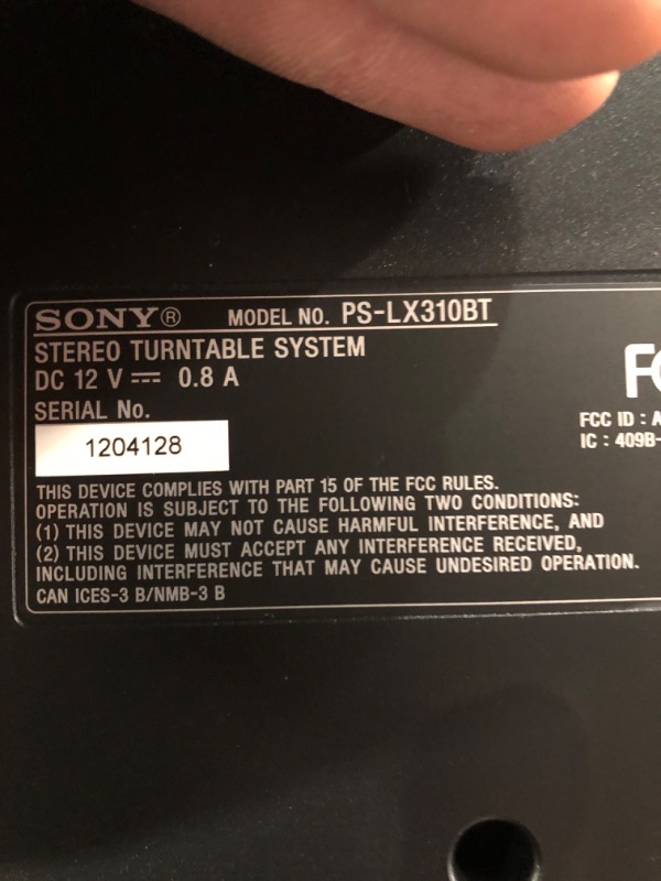 Photo 4 of Sony PS-LX310BT Belt Drive Turntable: Fully Automatic Wireless Vinyl Record Player with Bluetooth and USB Output Black