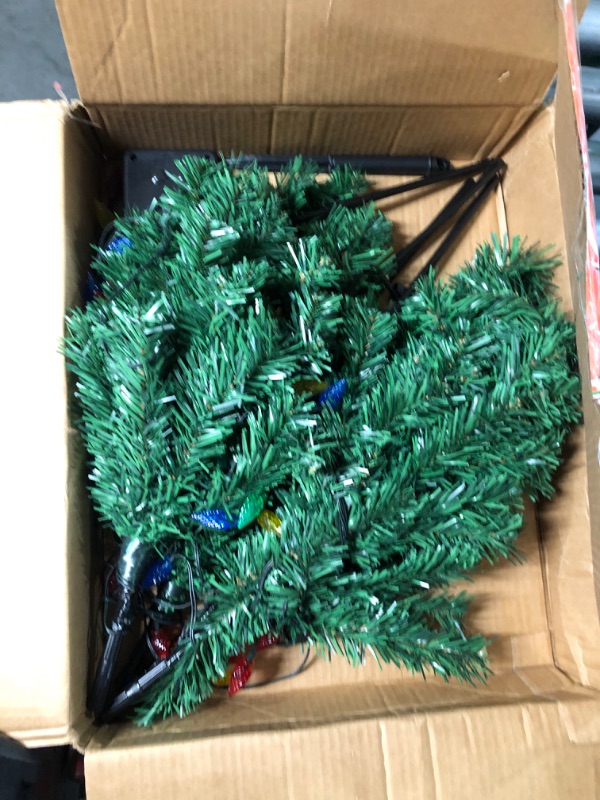 Photo 3 of  Christmas Trees Outdoor, 18 Inch Decorative Lighted Xmas Tree with Garden Stake, 