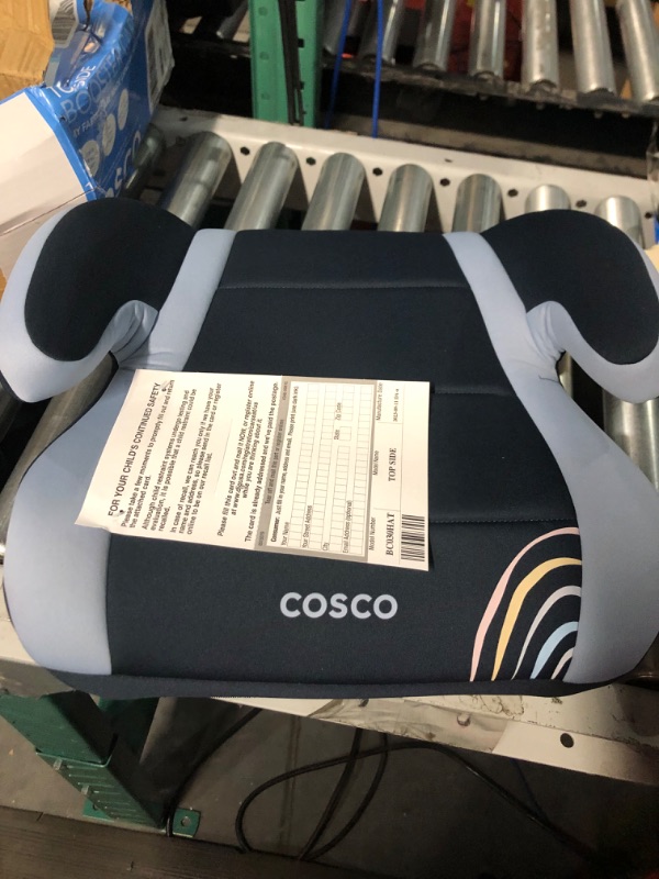 Photo 2 of Cosco Topside Backless Booster Car Seat, Lightweight 40-100 lbs, Rainbow