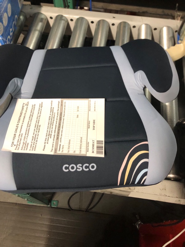 Photo 1 of Cosco Topside Backless Booster Car Seat, Lightweight 40-100 lbs, Rainbow