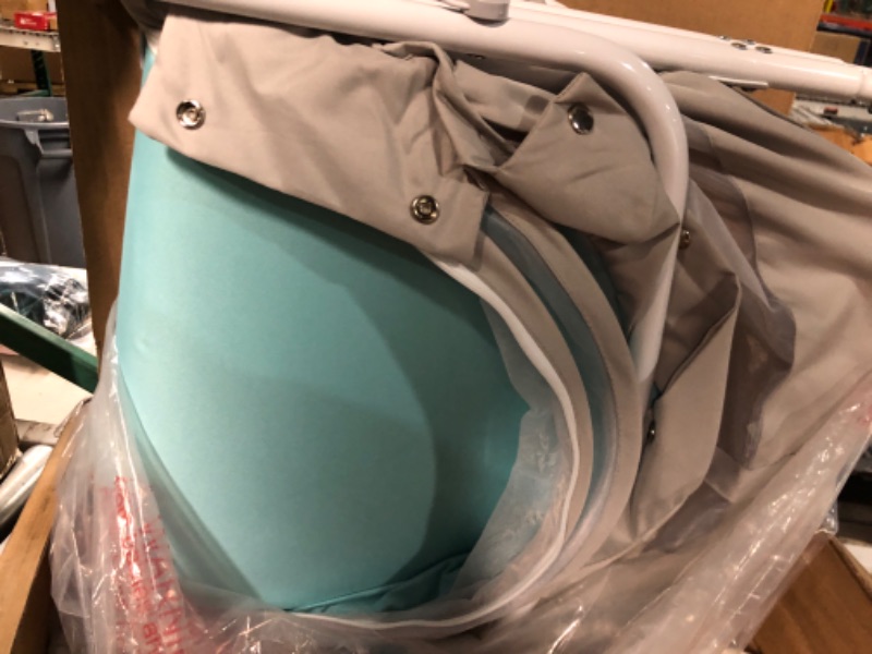 Photo 4 of Dream On Me Karley Bassinet in Blue/Grey