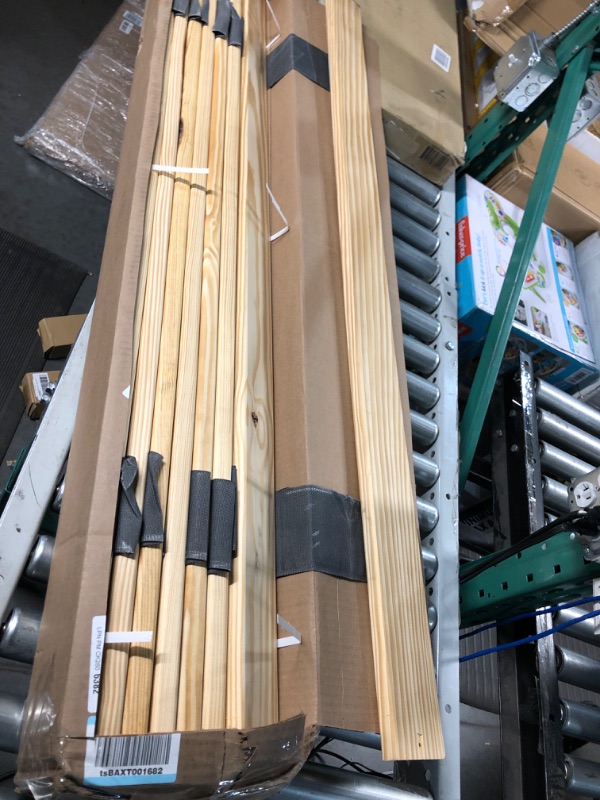 Photo 2 of (READ NOTES) Greaton 0.75-Inch Standard Mattress Support Wooden Bunkie Board/Slats, FULL, Beige Twin Standard Slat