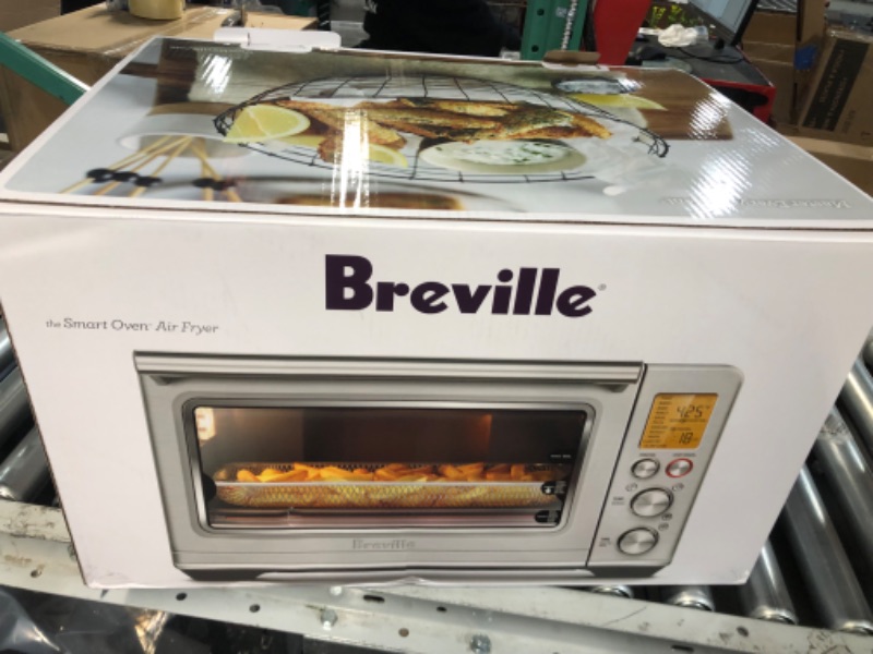 Photo 4 of **SEE NOTES/DAMAGED**
Breville Smart Oven Air Fryer Toaster Oven, Brushed Stainless Steel, BOV860BSS