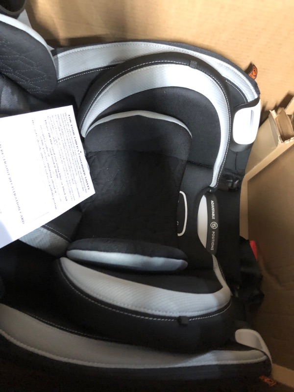 Photo 3 of Evenflo Revolve360 Slim 2-in-1 Rotational Car Seat with Quick Clean Cover (Salem Black) Revolve Slim Quick Clean Cover Salem Black