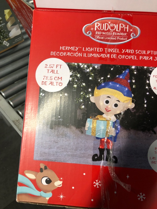 Photo 1 of Rudolph the Red Nosed Reindeer Christmas 24" 3D HERMEY The Dentist Outdoor Indoor Holiday Decoration 