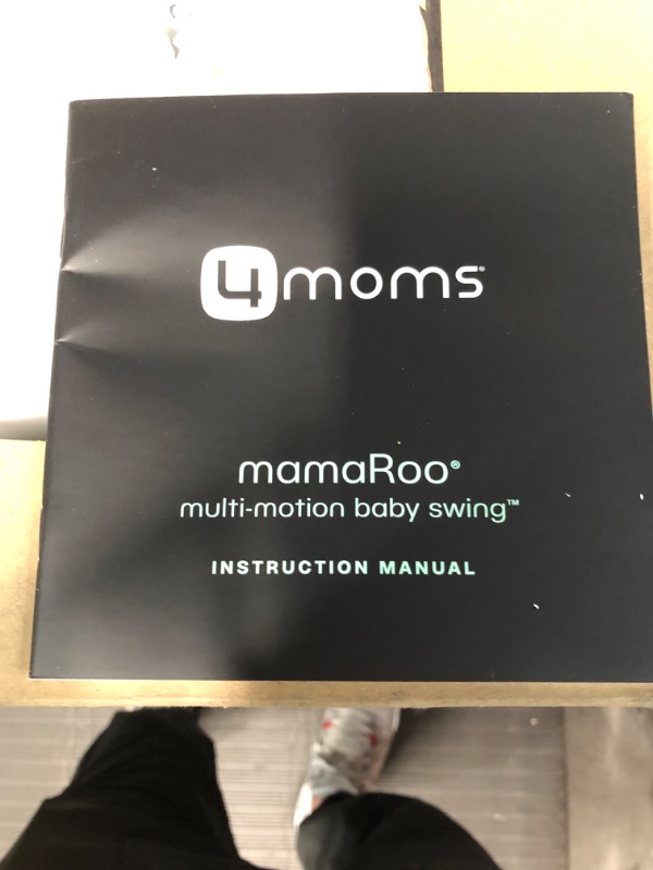 Photo 3 of 4moms MamaRoo Multi-Motion Baby Swing, Bluetooth Baby Swing with 5 Unique Motions, Grey