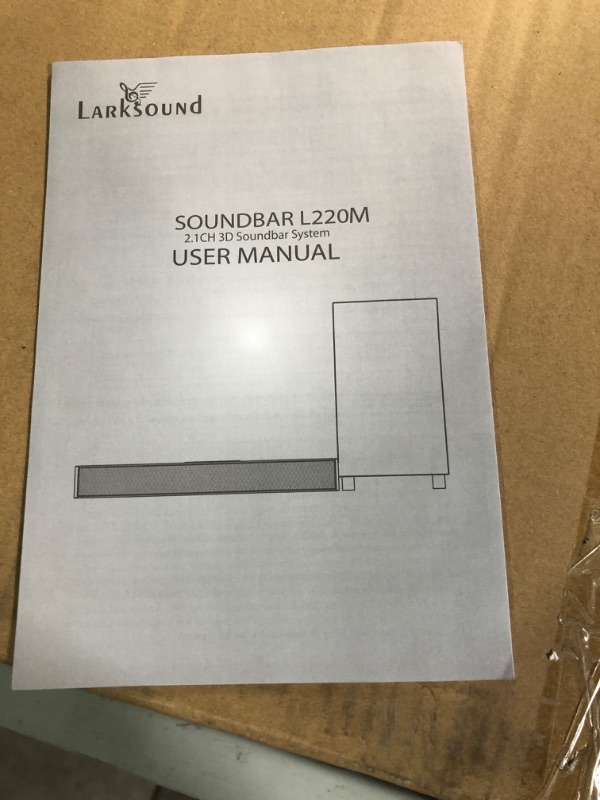 Photo 3 of LARKSOUND Soundbar with Subwoofer, 2.1 Sound Bar 