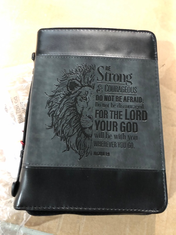 Photo 2 of Christian Art Gifts Classic Faux Leather Bible Cover