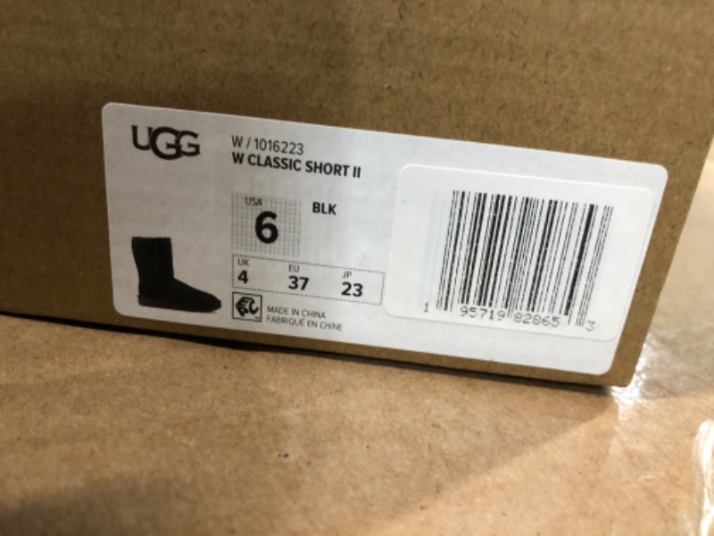 Photo 3 of UGG Women's Classic Short Bailey Zip Fashion Boot 6 Black