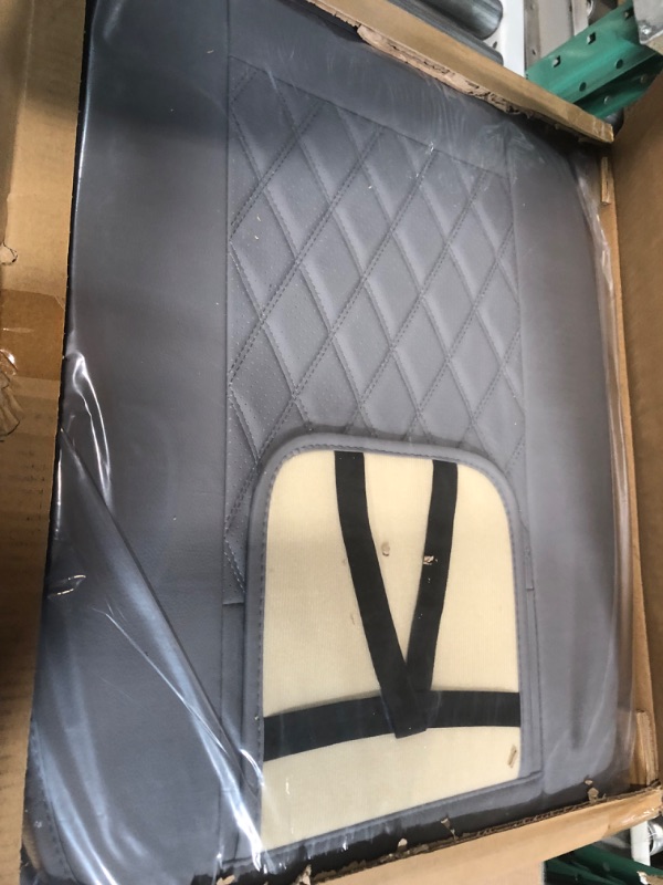 Photo 2 of LINGVIDO Breathable Leather Grey Car Seat Covers,