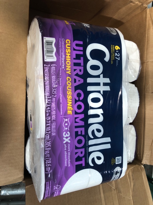 Photo 3 of Cottonelle Ultra Comfort Toilet Paper with Cushiony CleaningRipples Texture, 