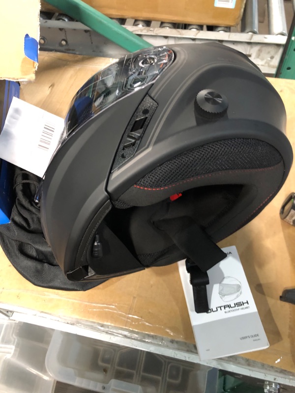 Photo 3 of Sena Outrush Bluetooth Modular Motorcycle Helmet with Intercom System X-Large Outrush R (2021) Matte Black