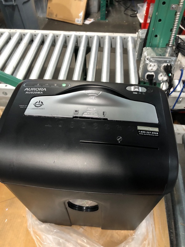 Photo 2 of Aurora AU820MA High Security 8-Sheet Professional Micro-Cut Paper/ CD/ Credit Card Shredder 8-Sheet MicroCut/ CD