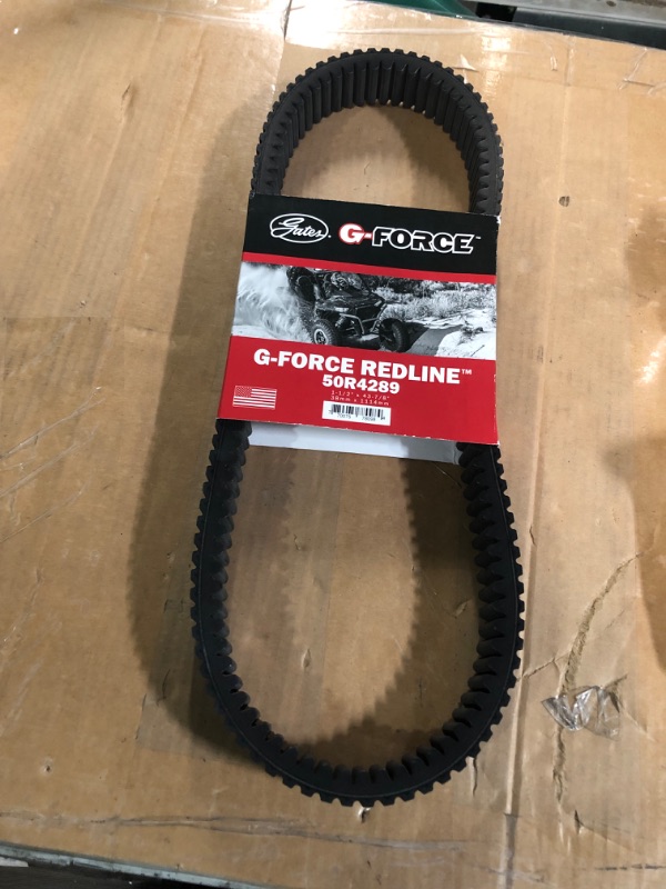 Photo 3 of Gates 50R4289 G-Force RedLine Continuously Variable Transmission (CVT) Belt, Black