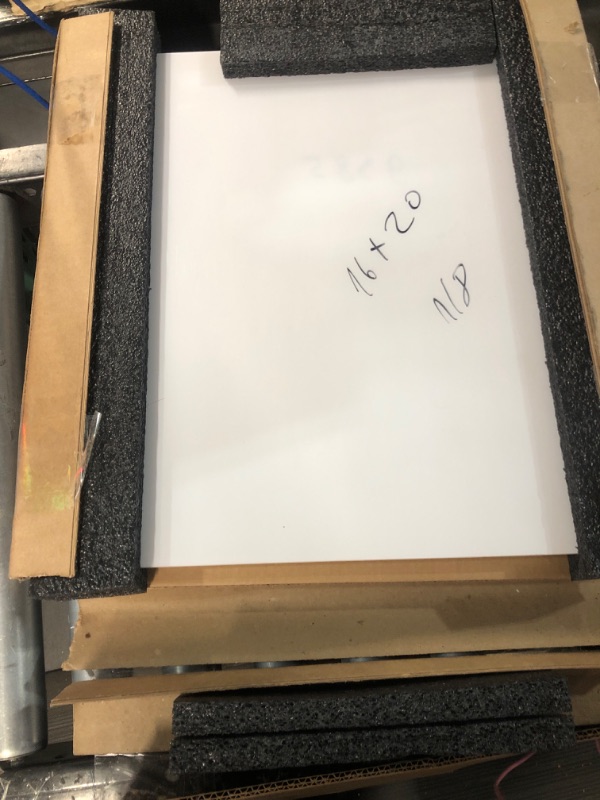 Photo 2 of Dry Erase White Board for Wall, ARCOBIS 12" x 16" Small Magnetic Portable Double-Sided Whiteboard, Hanging Mini Dry Erase Board for to Do List, Drawing, Home Office, Kitchen, School, Black Black 12" x 16"