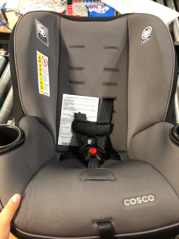 Photo 6 of Cosco Onlook 2-in-1 Convertible Car Seat, Rear-Facing 5-40 pounds and Forward-Facing 22-40 pounds and up to 43 inches, Black Arrows