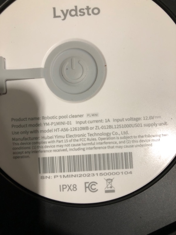 Photo 4 of * used * see all images *
Lydsto Cordless Robotic Pool Cleaner - Pool Vacuum for Above Ground Pools, Built-in Water Sensor Technology 