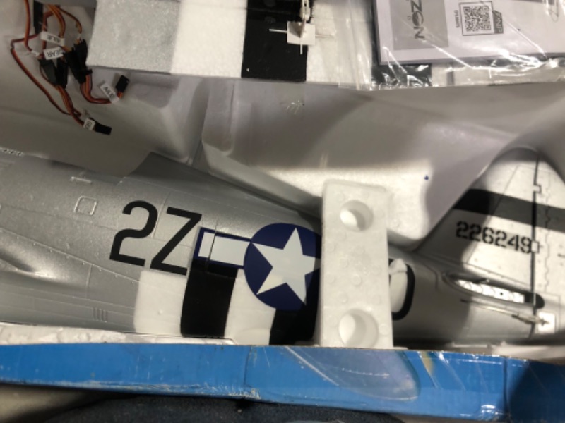 Photo 4 of (USED) E-flite P-47 Razorback 1.2m BNF Basic- EFL08450 Airplanes B&F Electric