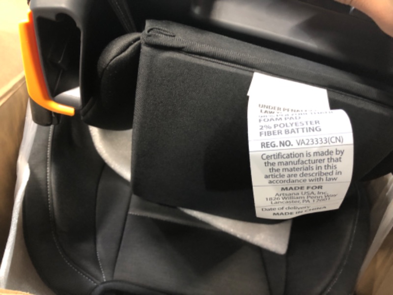 Photo 4 of Chicco KidFit ClearTex Plus 2-in-1 Belt-Positioning Booster Car Seat, Backless and High Back Booster Seat, for Children Aged 4 Years and up and 40-100 lbs. | Obsidian/Black KidFit Plus with ClearTex® No Chemicals Obsidian